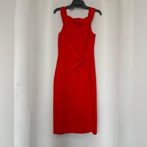 Karen Millen Vibrant Red Midi Dress